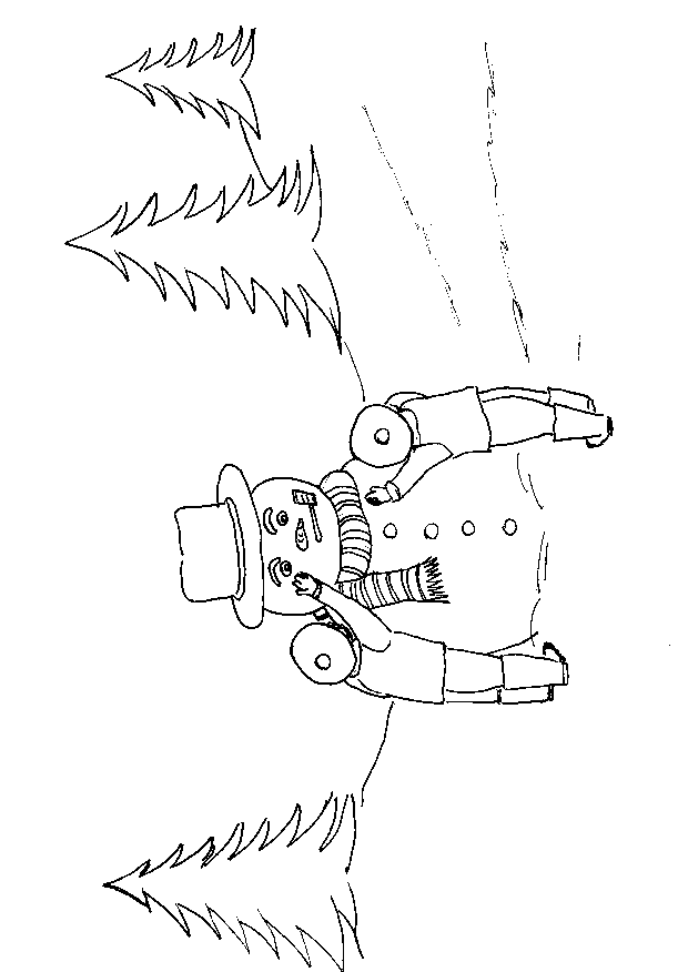 Bałwany kolorowanki